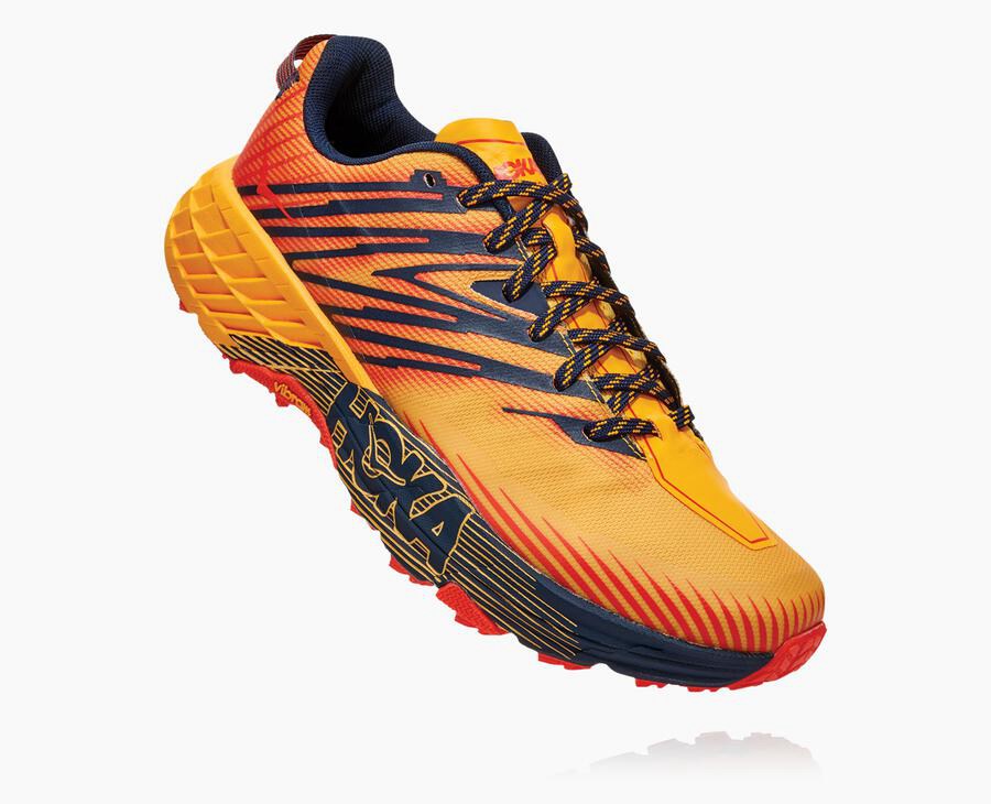 Hoka Mens Trail Shoes NZ - Hoka Speedgoat 4 Orange (QDH231874)